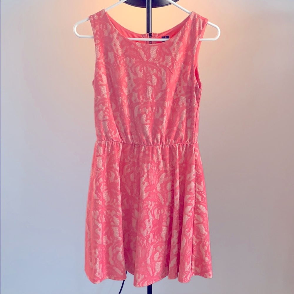 Pink lace dress